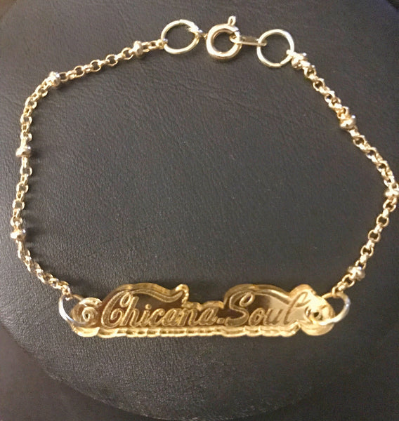 Chicana Soul classic logo bracelet/anklet